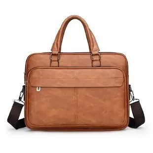 sac d'affaires en cuir pu de grande capacité pour hommes, étuis à bombes de luxe, fourre-tout noir, sac à main étanche, sacs à bandoulière initiés