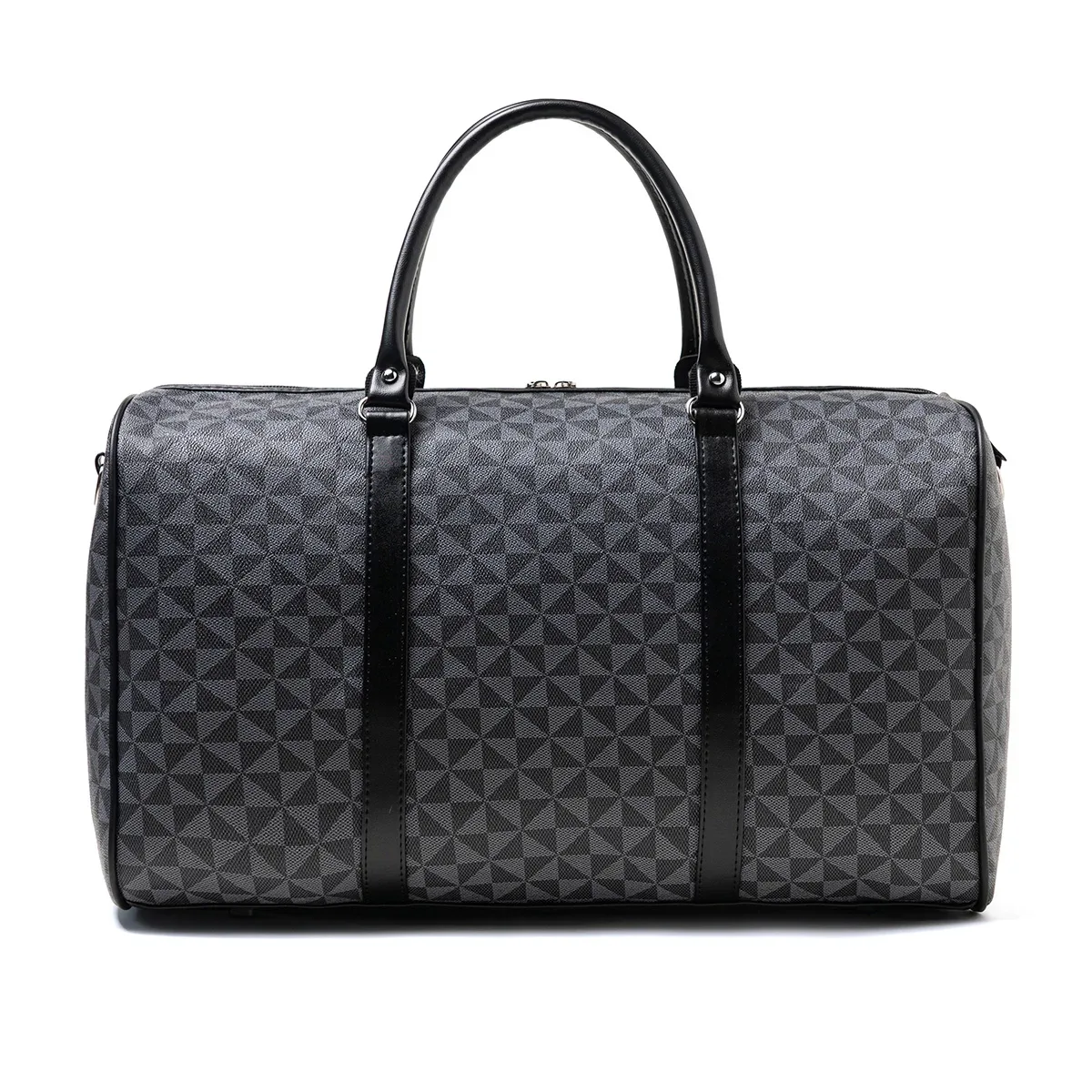sac de voyage noir à fermeture éclair pour hommes de grande capacité, avec doubles poignées et large bandoulière pour vêtements transfrontaliers, adapté aux voyages, aux voyages d'affaires, à la salle de sport, convient pour toutes les saisons, pratique et polyvalent, peut être porté sur l'avion, peut contenir des vêtements, au ordinateur, une bouteille d'eau et aux chaussures