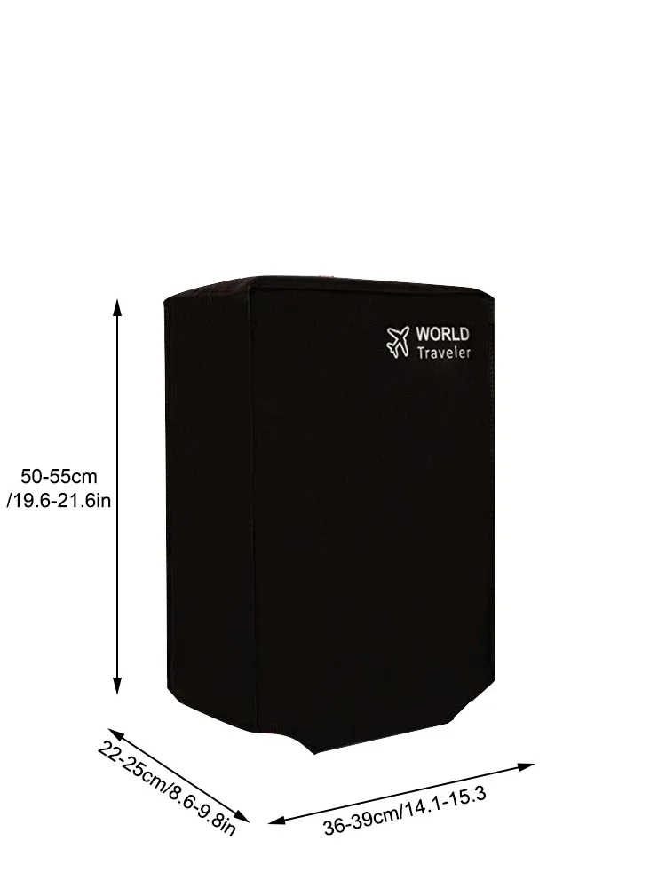 juste de protection pour compartiment à bagages, degré d'usure, tissu non tissé, housse anti-poussière épaissie, étui de voyage durable, noir