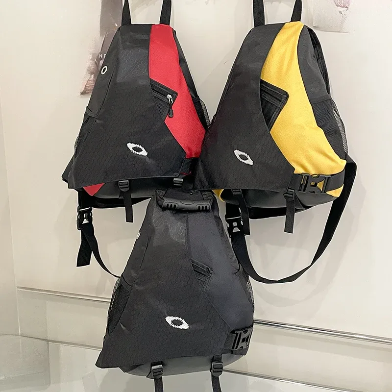 sac de poitrine de grande capacité, sacs à bandoulière latéraux de grande capacité avec plusieurs poches, adapté aux sports de plein air, aux voyages et au cycl