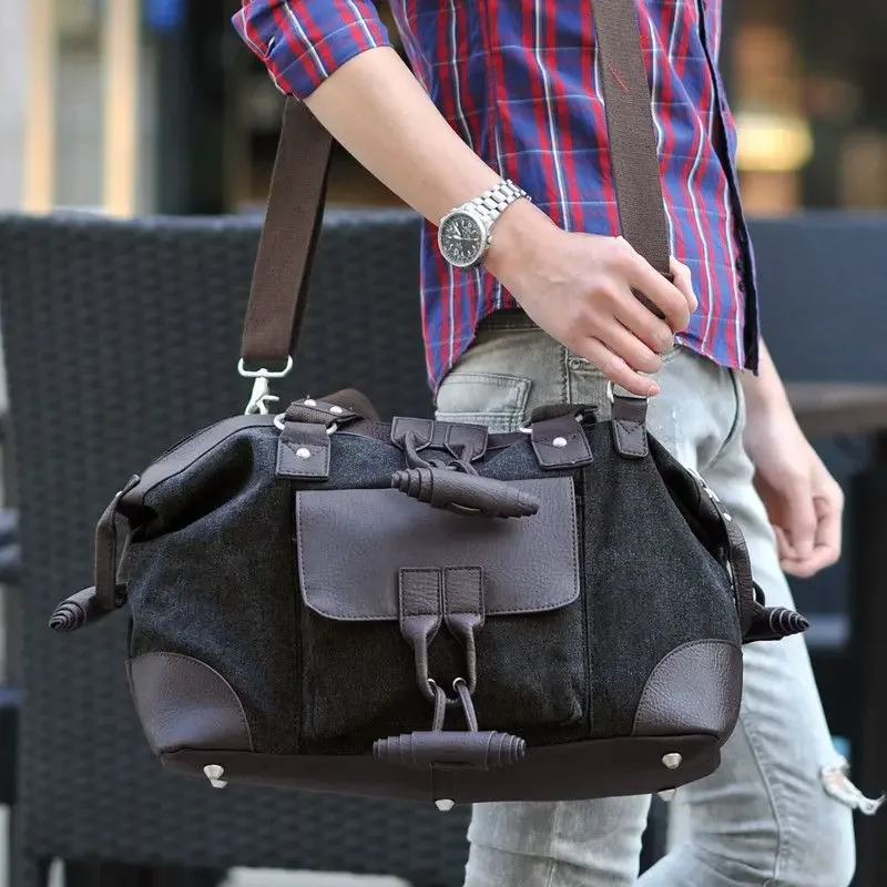 sacs à main à bandoulière simple pour hommes, sac à bandoulière en toile pour garçon, paquet décontracté, à la mode, nouveaux sacs de voyage de grande capacité