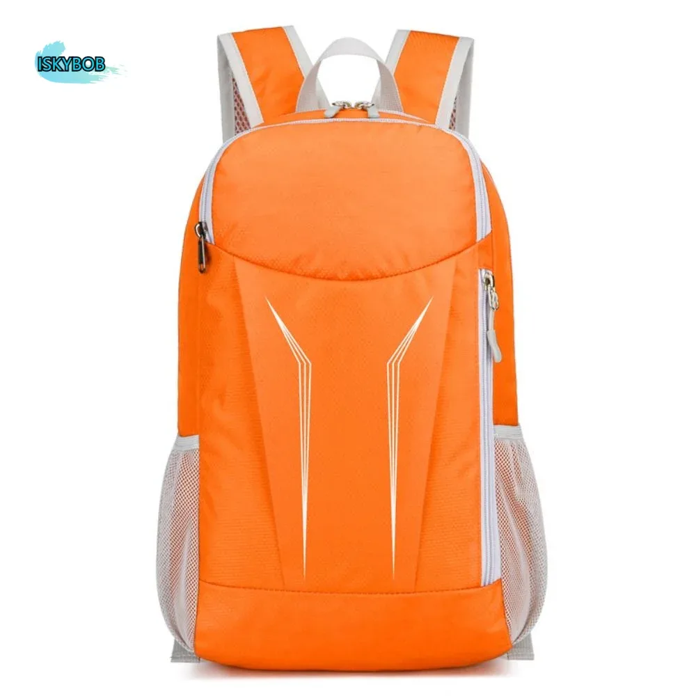 sac à dos de randonnée pliable décontracté, sac à dos de cyclisme en nylon avec fermeture éclair, imperméable, grande capacité, sac à dos de voyage pour femmes