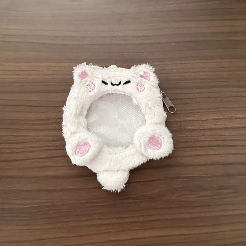 breloque de sac bouffante originale ins75/58, adorable animal en peluche, mini pochette, badge rond, housse de protection