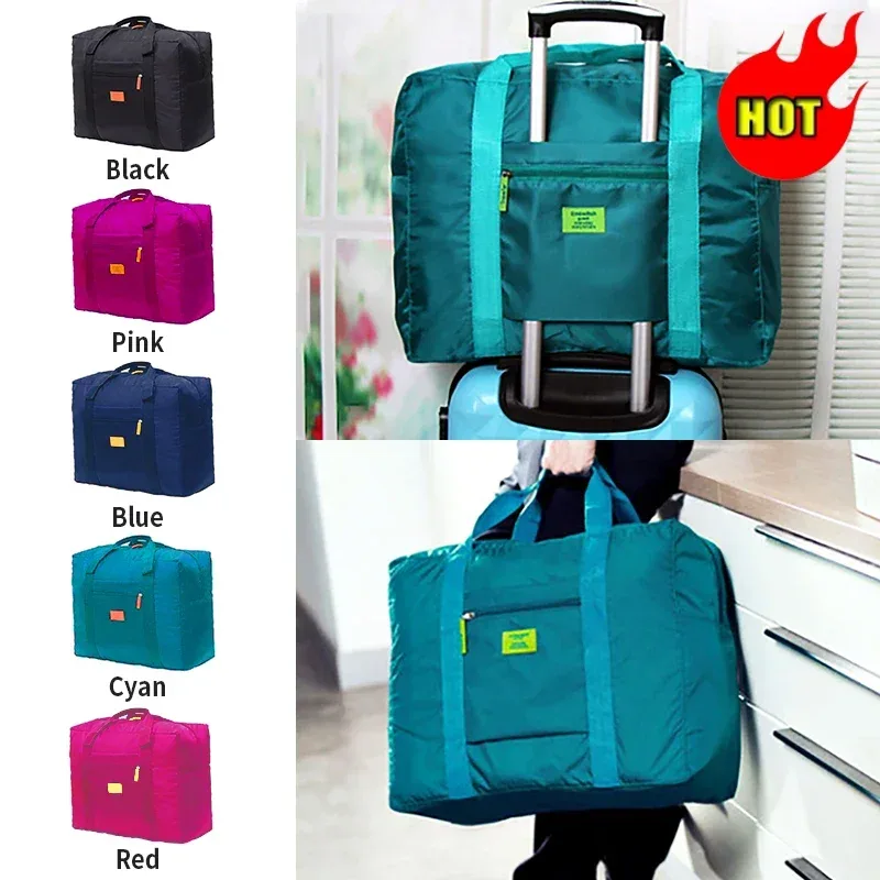 sac polochon de voyage pliable, sac de voyage léger pour femmes et hommes, fourre-tout, sac à bagages, sacs de nuit pour week-end