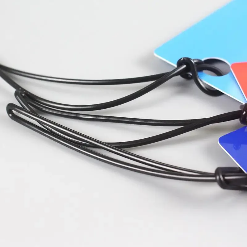 100 boucles en caoutchouc pour étiquettes de sac, étiquettes de bagage, sangles d'identification, accessoires de fabrication d'étiquettes, boucles en caoutchouc, supports pour étiquettes de bagage