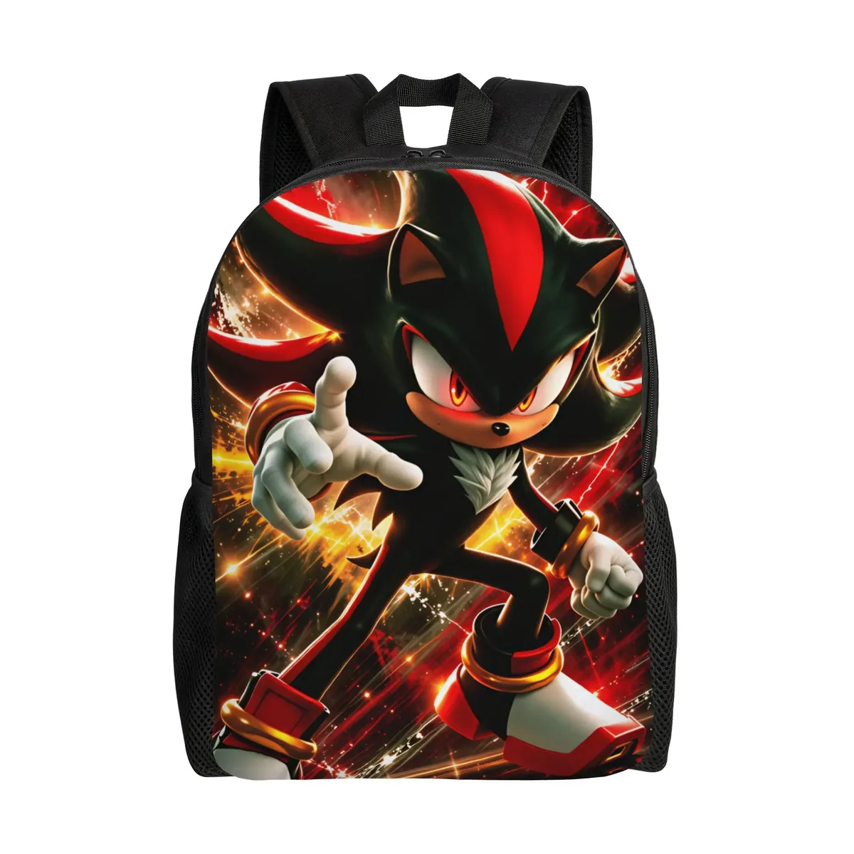 sac à dos sonices cartoon, sac à dos sportif en polyester pour étudiants, léger, kawaii, sacs d'école, sac à dos