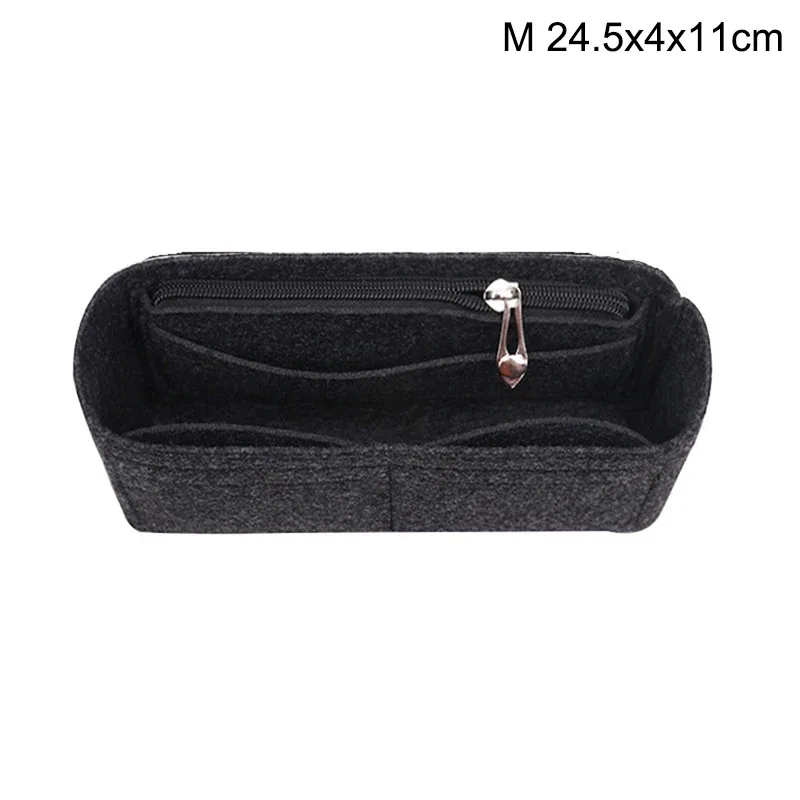 organisateur de sac à main pour femme, insert multi-poches en feutre, doublure de sac à main, 8 compartiments, idéal pour les grands sacs fourre-tout