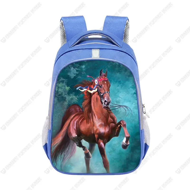 grand sac d'école animal horse pour enfants, cartable poney cool pour adolescents, sac à dos de voyage pour garçons et filles, mode pour enfants
