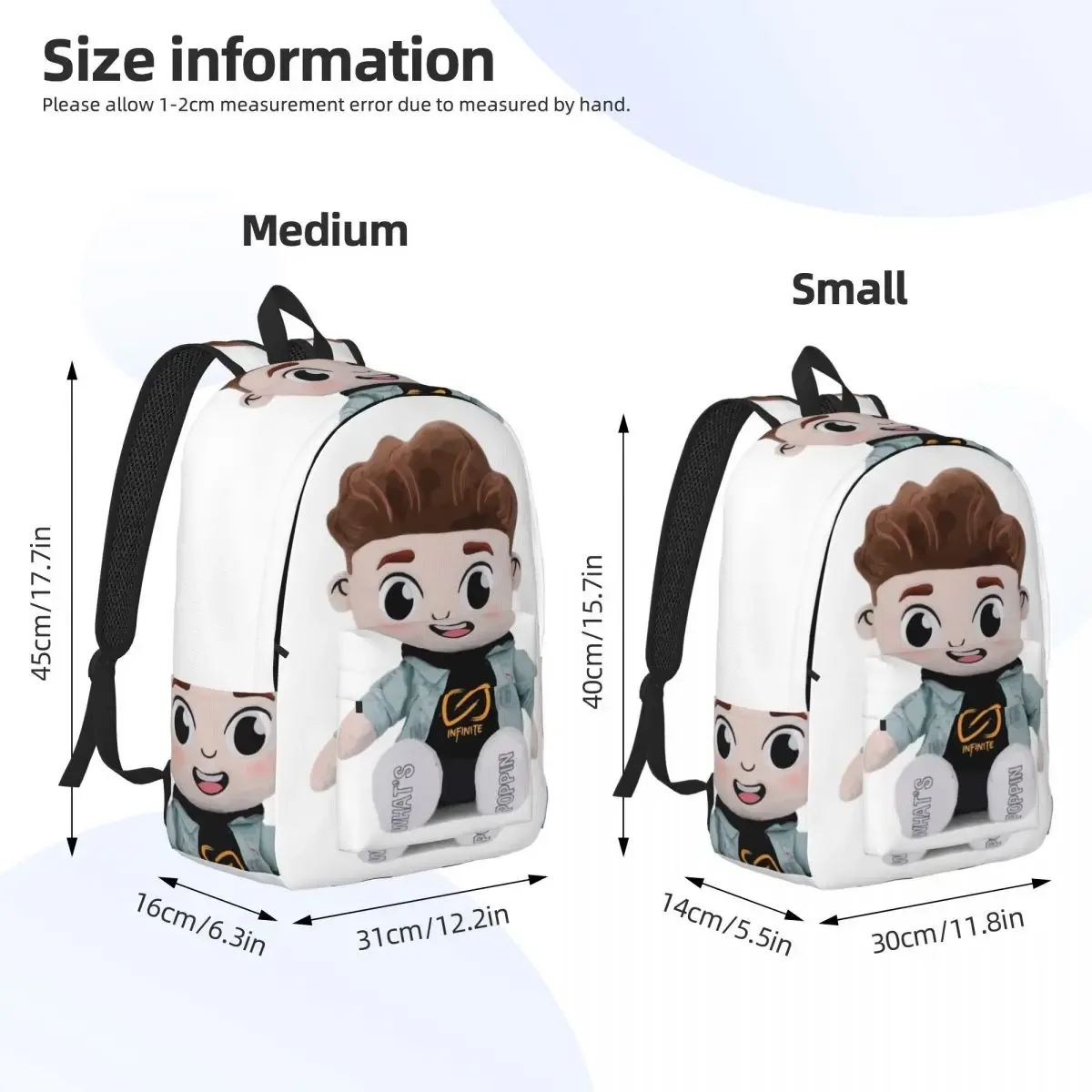 caylus poupée jeu sac à dos pour garçon fille enfants étudiant école bookbag joueur de jeu sac à dos préscolaire primaire sac randonnée