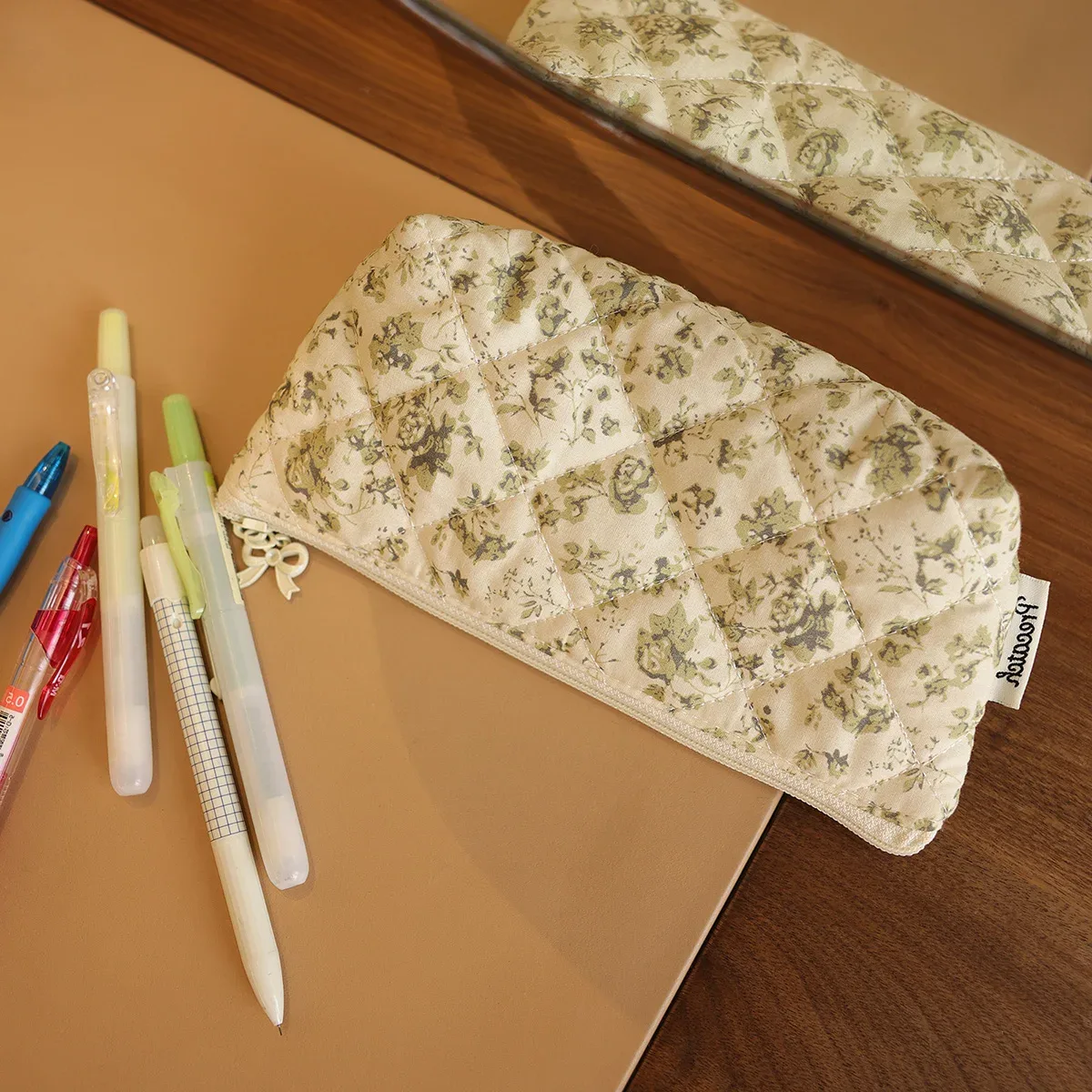 sac de rangement multifonctionnel en tissu pour trompettes, trousse à stylos, sac wenqian, trousse portable multifonction pour crayons à sourcils et pinceaux de maquillage