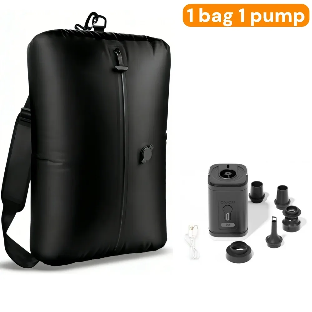 sacs de rangement sous vide 34l pour voyage, sacs de compression réutilisables pour l'extérieur avec pompe à air, organisateurs de vêtements, cubes d'emballage