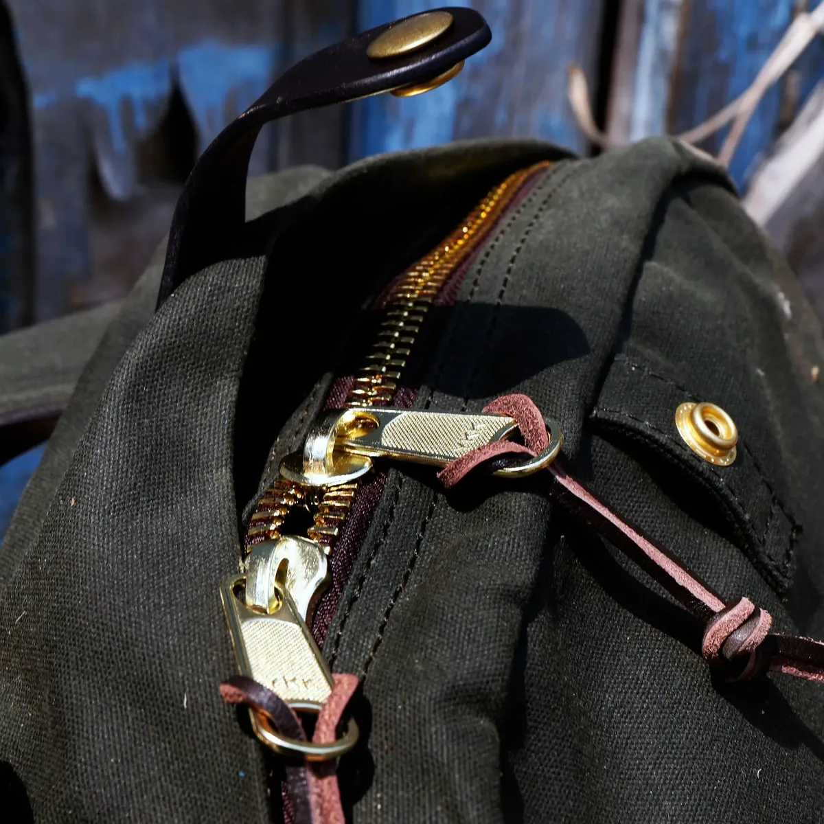 tailor brando-sac à dos rétro américain étanche, 15oz rap173, 24x47x12cm, sac d'école de voyage pour ordinateur, unisexe, toile d'avertissement, 70307