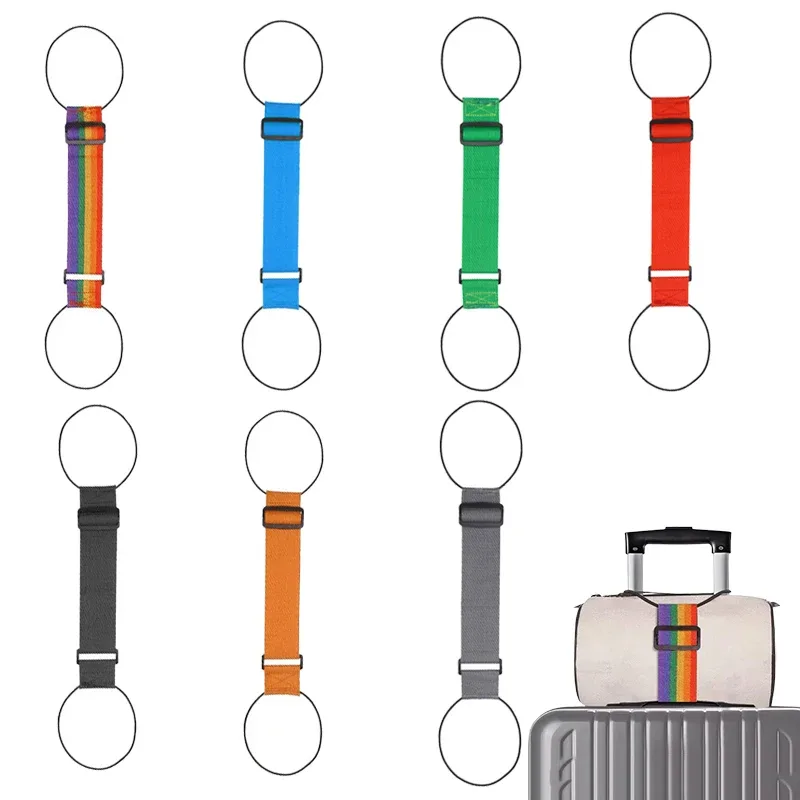 sangles de connexion pour bagages multi-usages, robustes et réglables, nouveauté 2026, sangles de voyage arc-en-ciel pour valises, imperméables