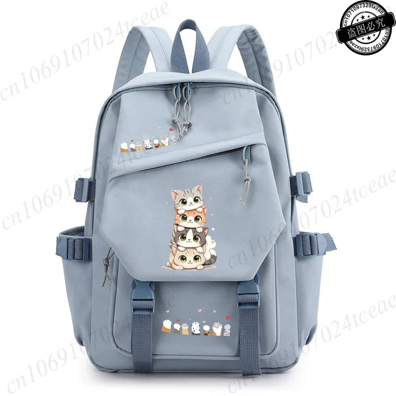 sac à dos scolaire anime pour la rentrée des classes, design chat kawaii, sac à dos quotidien, sacs à dos anime pour fille, sac d'école sportif