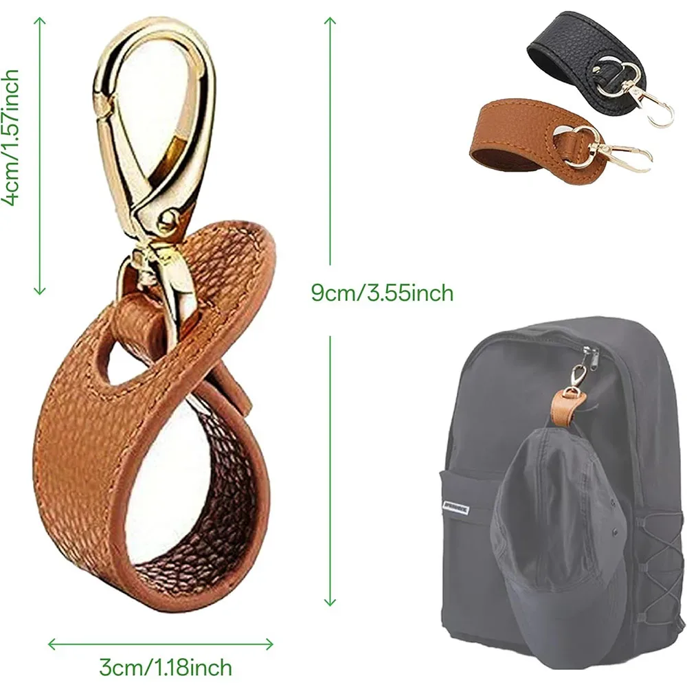 1 pièce clip multifonctionnel pour chapeau, couleur unie, pour sac de voyage, fixation pour chapeau, et boucle de suspension pour gants et écharpes de montagne en extérieur
