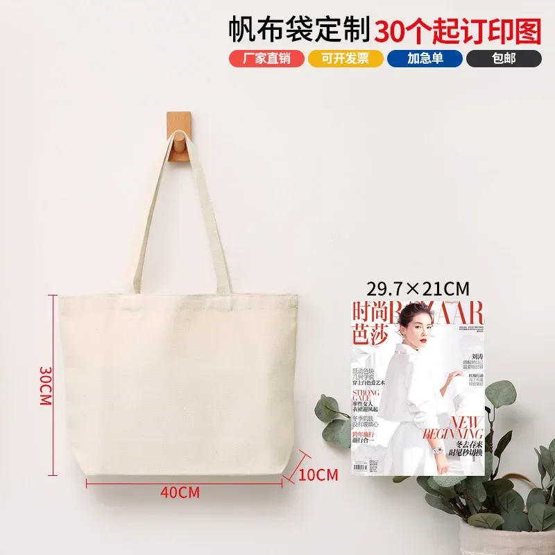 sac de courses réutilisable grande capacité pliant blanc sacs fourre-tout écologiques pliable toile épicerie sac à main pour femme sac à bandoulière