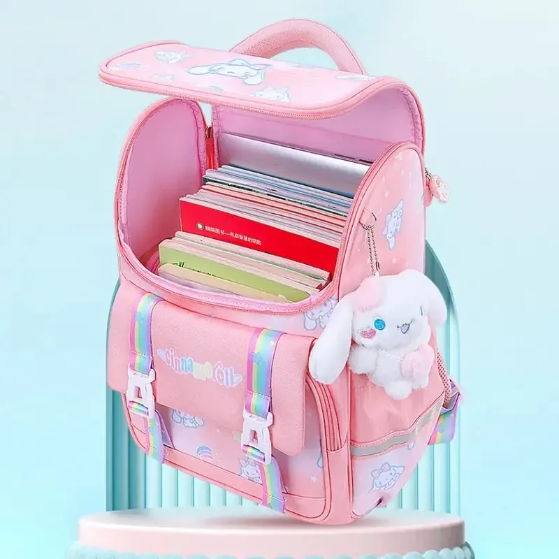 sac à dos grande capacité cinnamoroll mignon style anime, cartable d'école pour étudiant, sac à bandoulière de dessin animé, cadeau de voyage pour ami