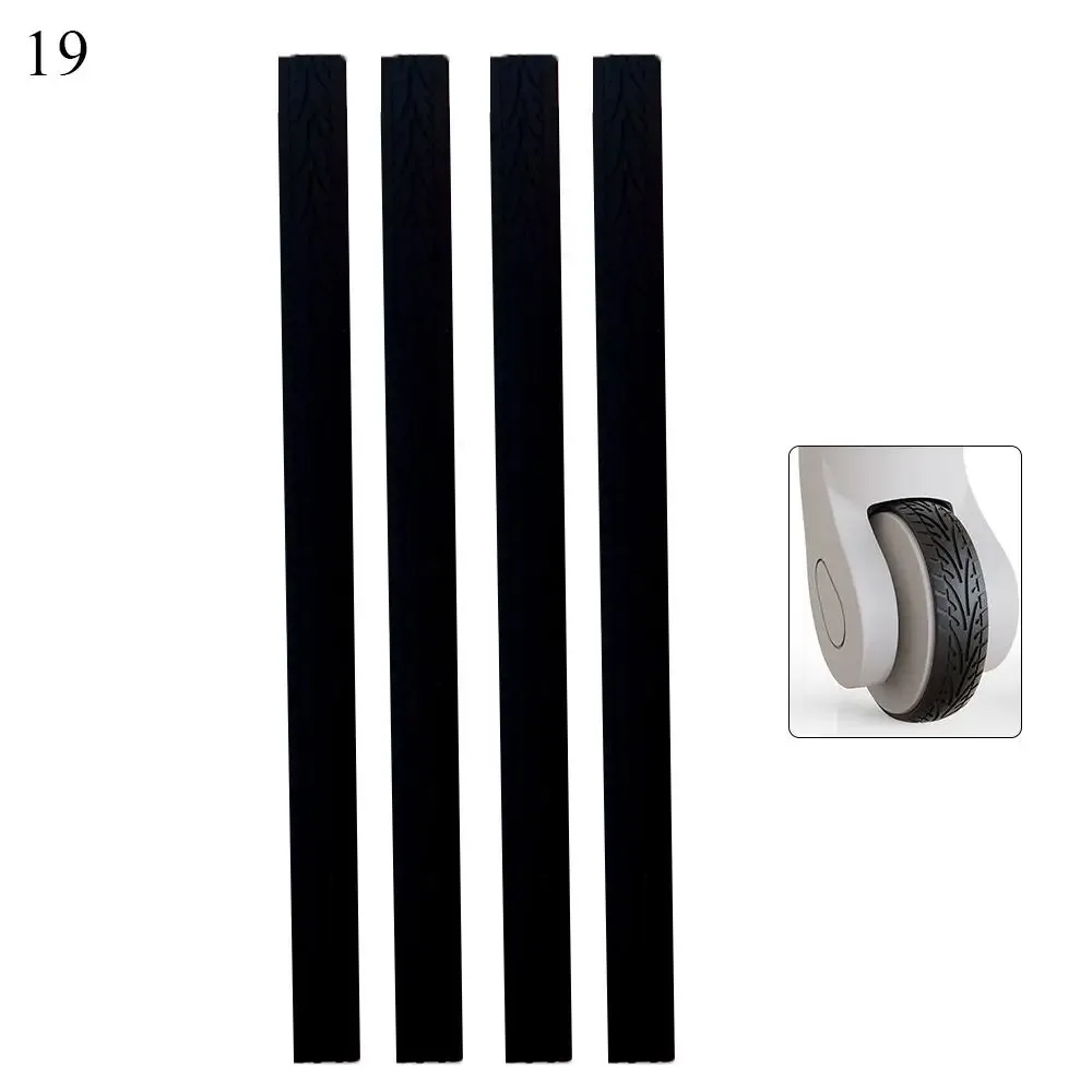 protecteur de roues de bagages en silicone, pièces de valise, essieux, protecteur de roues, réduit l'amortissement du bruit, boîte de chariot, roulettes, couverture 4/8 pièces