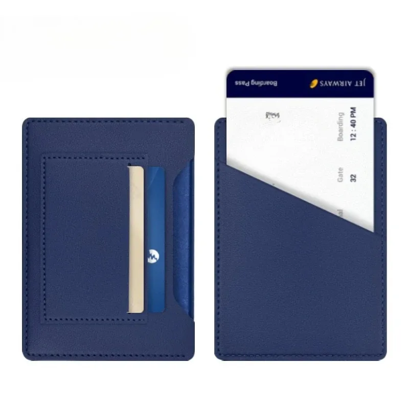 porte-passeport de voyage uni en cuir pu, étui à cartes, housse de protection unisexe, sac de rangement, cadeau
