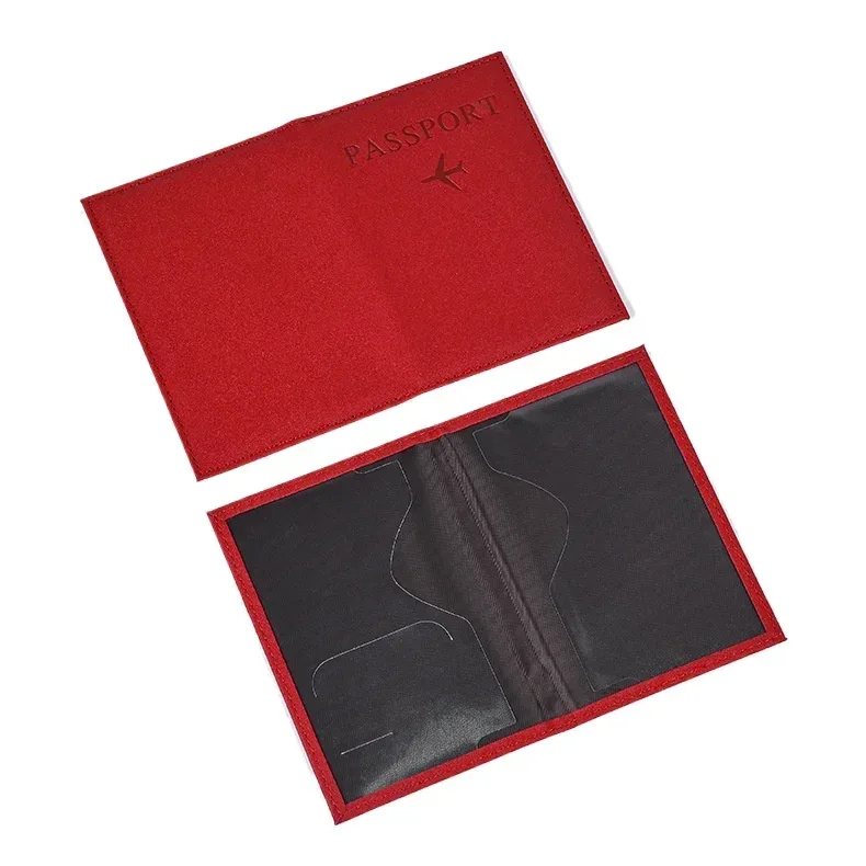 étui de passeport en cuir pu, motif avion, porte-passeport, organisateur avec fente pour carte d'identité, pochette pour passeport