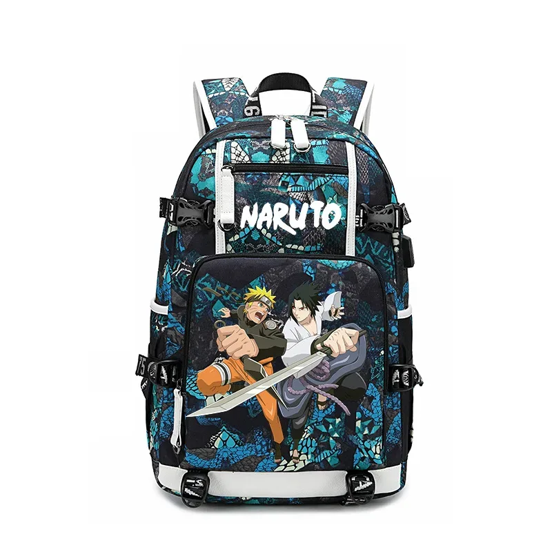 sacs à dos uzumaki naruto uchiha sasuke, sac à dos camouflage, sac à dos de grande capacité, sac de voyage, sacs d'école décontractés pour adolescents, pour cadeau