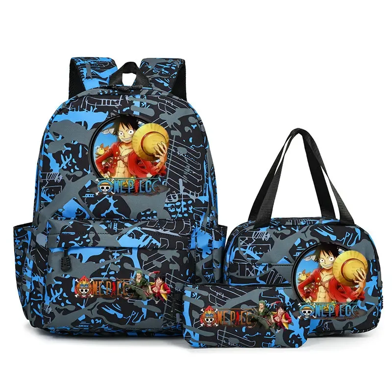 sacs à dos one piece pour étudiants, sacs d'école pour adolescents, hommes et femmes, sac fourre-tout, pochette, sacs à dos en nylon, sacs de voyage