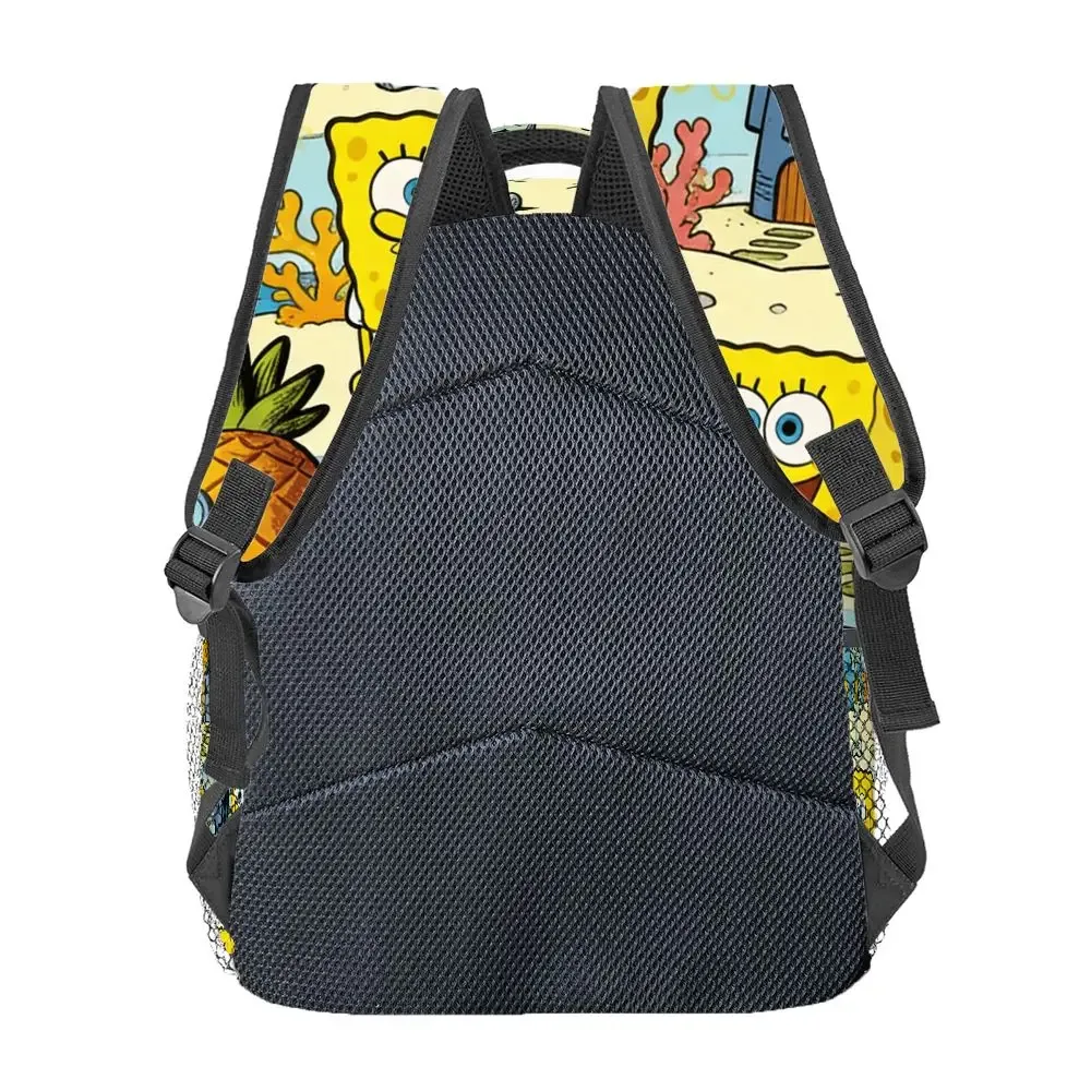 sac à dos spongebob squarepants pour femme, imprimé maison d'ananas de dessin animé, sac à dos de voyage léger avec plusieurs poches