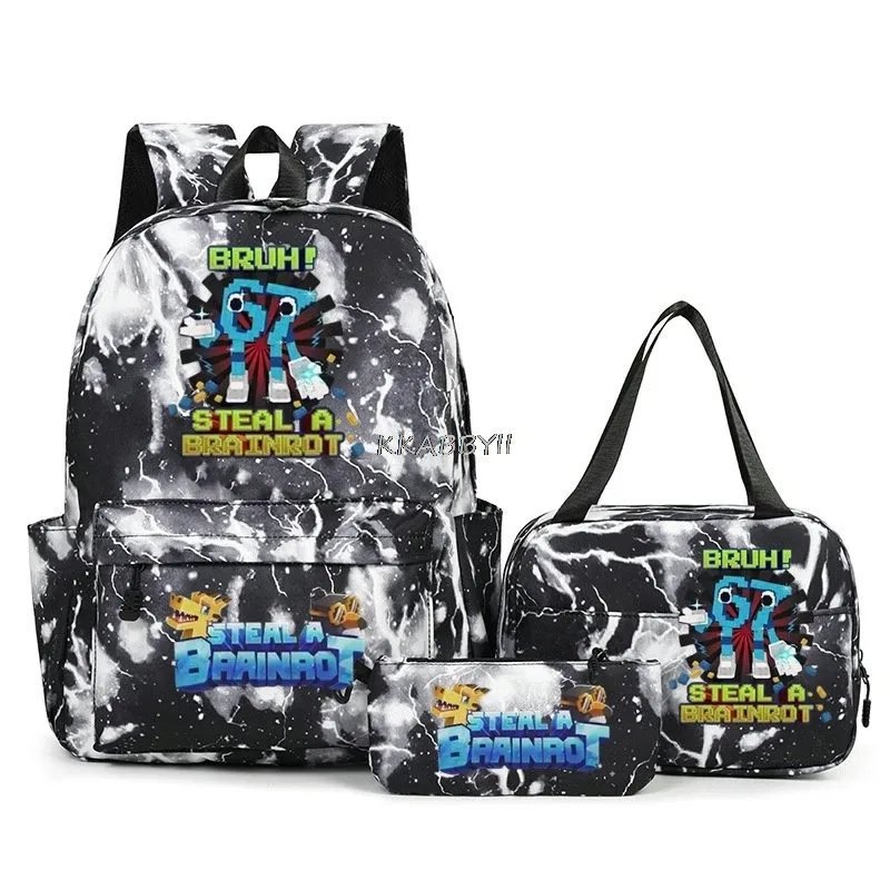 lot de 3 sacs à dos imprimés 67 six seven, style simple, légers, pour garçons et filles, sacs d'école amusants avec le numéro 67, sacs de voyage, mochilas