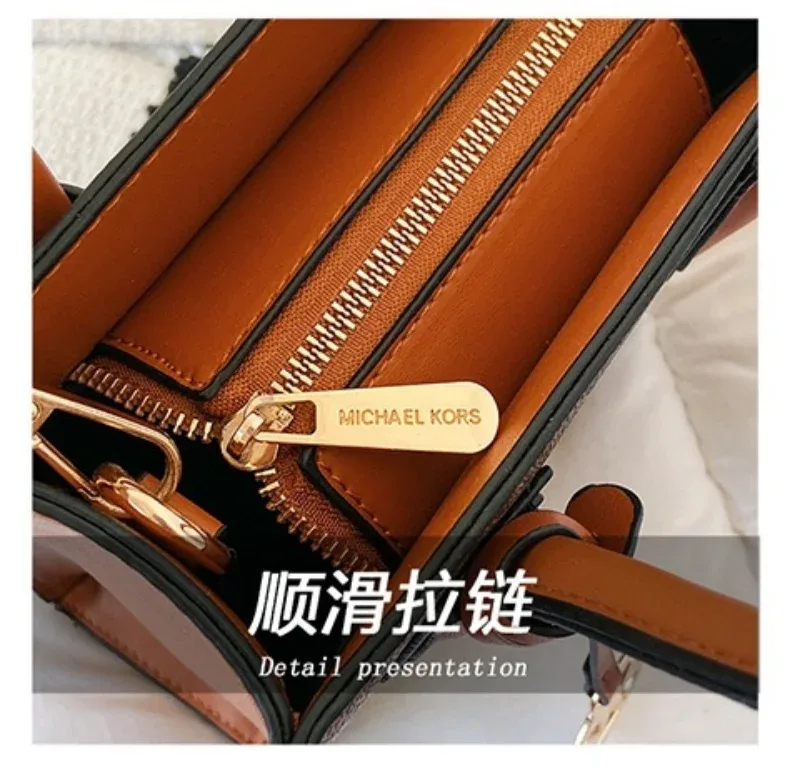 sac à bandoulière michael kors pour femmes, sac seau décontracté à motif lettres, sac sous le bras pour partit