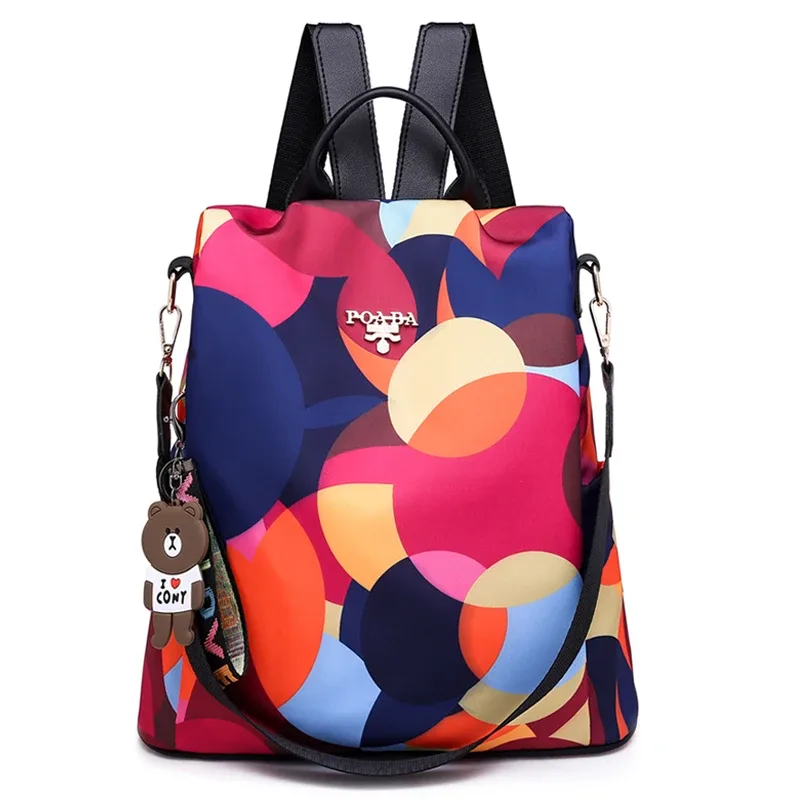mode anti-vol femmes sac à dos tissu durable oxford sac d'école joli style filles école sac à dos femme voyage sac à dos