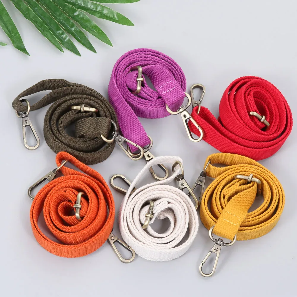 Sangle de sac en toile couleur bonbon, sangles de sac à bandoulière réglables, ceintures de sac à main, chaîne de remplacement, accessoires de sac à dos, tendance