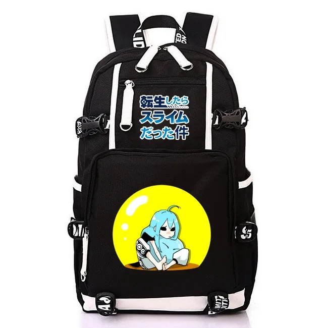 sac à dos d'école kawaii de l'anime that time i got reincarnated as a slime pour adolescentes et adolescents, sac à dos léger en oxford pour ordinateur portable