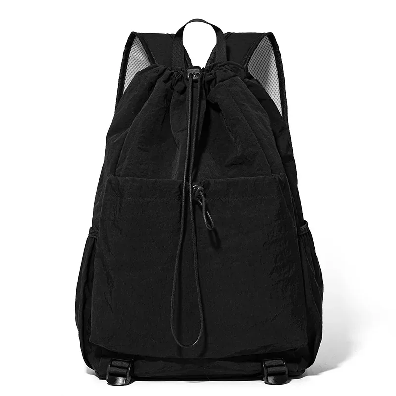 sac à dos de sport extérieur à cordon de serrage avec logo personnalisé, grande capacité, sac de badminton, personnalisation personnalisée, sac à dos en nylon imperméable