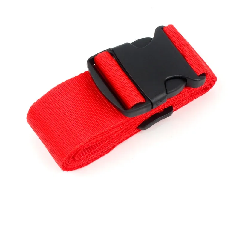 sangle de bagage réglable en polyester avec boucle à dégagement rapide, accessoire de fixation sécurisée pour valise de voyage