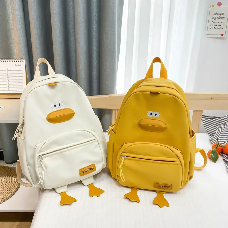 Nouveau sac à dos de canard de dessin animé sac de voyage mignon de créateur femme étudiant édition polyvalente sac d'école pour filles rюкзак