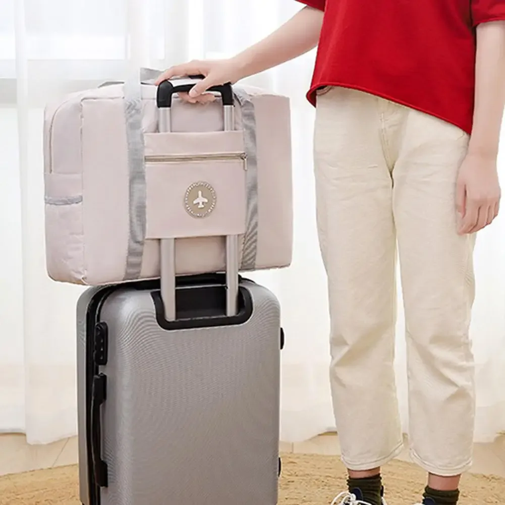 sac de voyage pliable pour avion, sac de rangement épaissi à porter à la main, grande capacité, sacs à main portables pour bagages