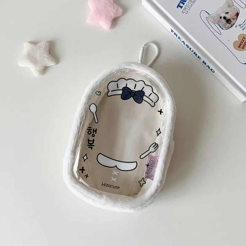 sac de rangement pour poupées en peluche de 10 cm, pochette suspendue pour figurines k-pop de dessin animé, sac de transport pour poupées, sac ita, pendentifs de sac à dos transparents en pvc pour étudiants