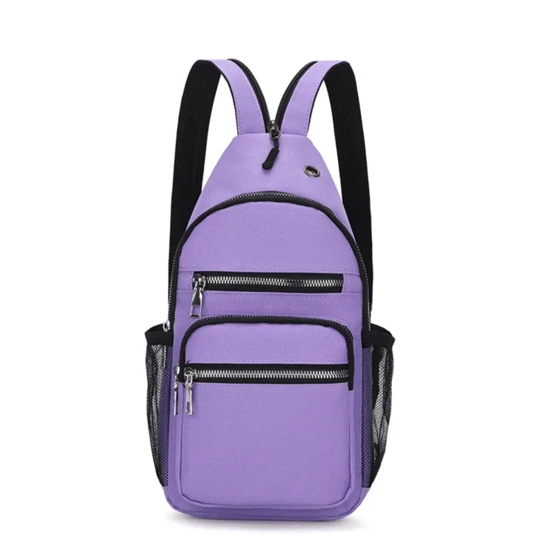 petit sac à dos unisexe à bandoulière, polyvalent, étanche, sac à bandoulière de poitrine, voyage randonnée, sac de jour de grande capacité