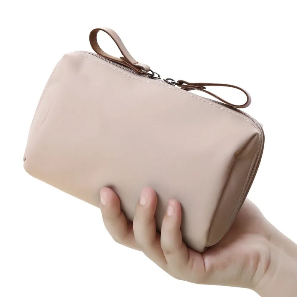 trousse de maquillage grande capacité compartimentée, plusieurs couleurs, pochette de rangement de voyage pour cosmétiques avec compartiment à rouge à lèvres, fermeture éclair, sac à main