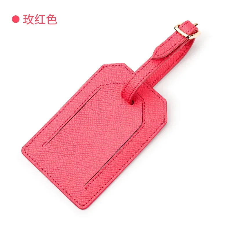 étiquette de bagage de voyage en cuir véritable pour hommes, lettres personnalisées, étiquette imbibée d'avion, étiquettes de valise, étiquette de chambre d'hôtel, mode, livraison directe