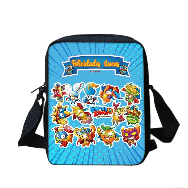 super zings garçon et fille dessin animé imprimé sac à bandoulière enfants fourre-tout décontracté sac de téléphone hommes et femmes sac à provisions meilleur cadeau d'anniversaire