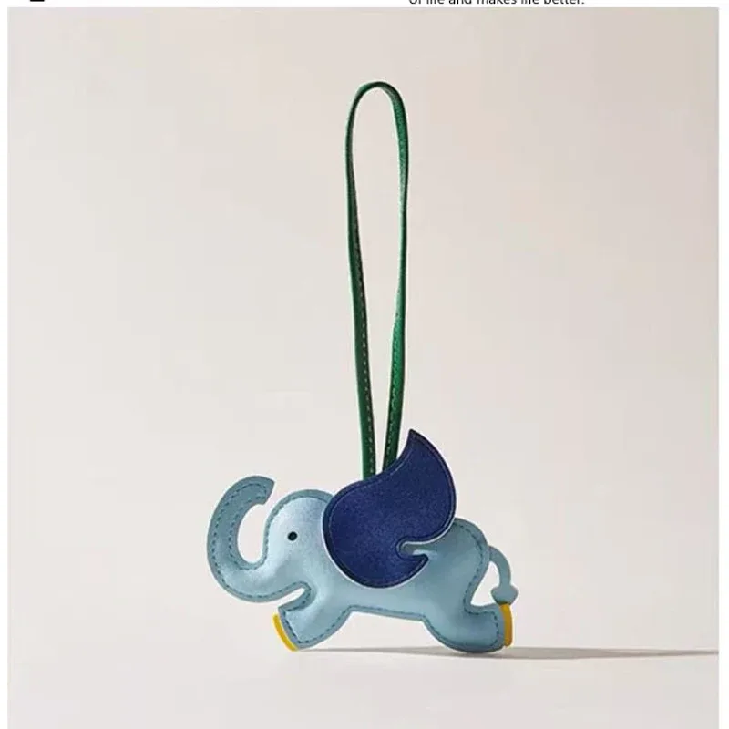 mignon et ludique en cuir dumbo sac pendentif sac à breloques sac accessoires sac d'école sac à dos charme