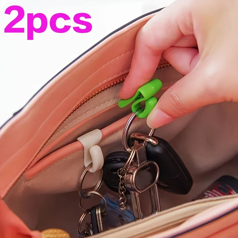 crochets de sac muraux-organisateurs de clés en plastique faciles à installer pour sacs à main, empêchent les clés perdues, durables et légers, polyvalents s