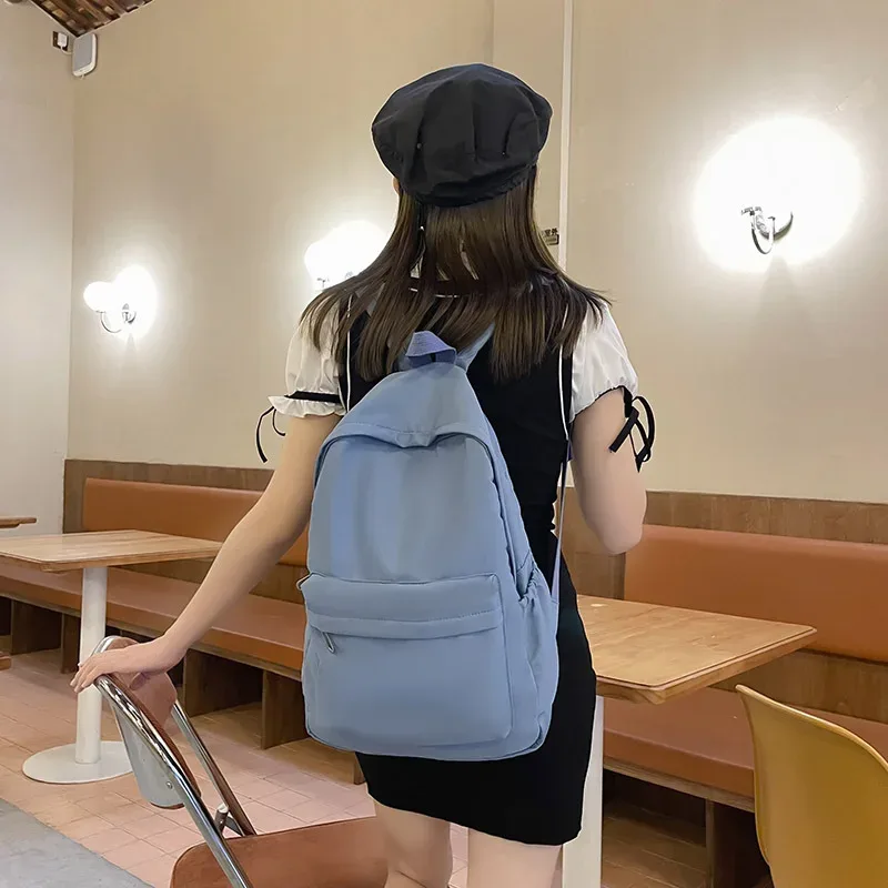 Sac à dos en toile pour femmes, sac à bandoulière antivol, nouveau sac d'école pour adolescentes, sac à dos d'école pour filles