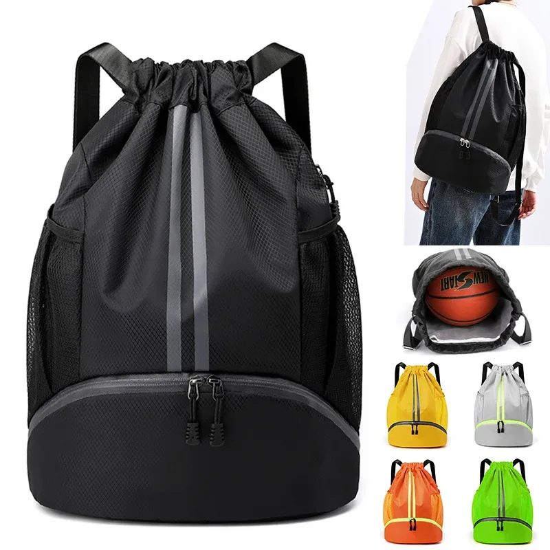 Grand Sac à Dos Oxford Étanche pour dehors en Plein Air, Football, Basket-Ball, Gym, Natation, Chaussures de Camping, pour Homme et Femme