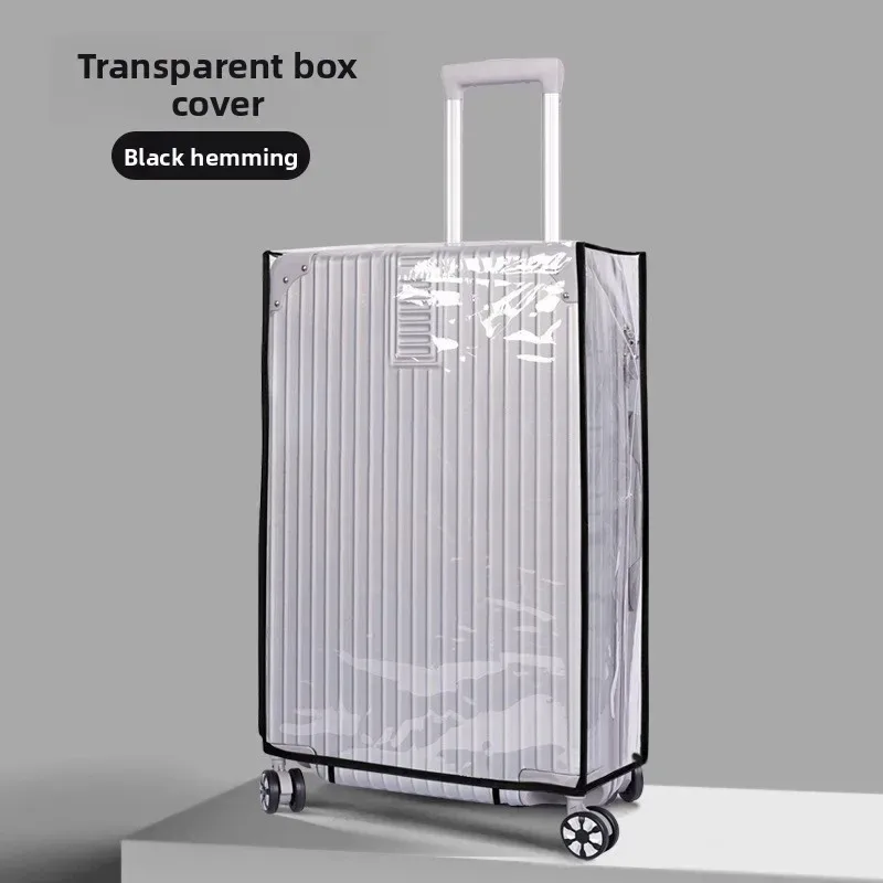 boîtier de chariot en pvc résistant à l'usure, housse de protection transparente et étanche en cuir anti-poussière pour valises, housses universelles pour bagages