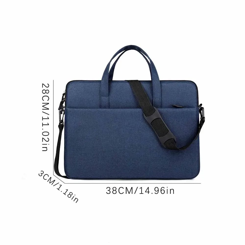 nouveau sac pour ordinateur portable avec nom brodé personnalisé sac pour ordinateur portable de grande capacité pour affaires en plein air, sac cadeau pour ordinateur portable à bandoulière unique