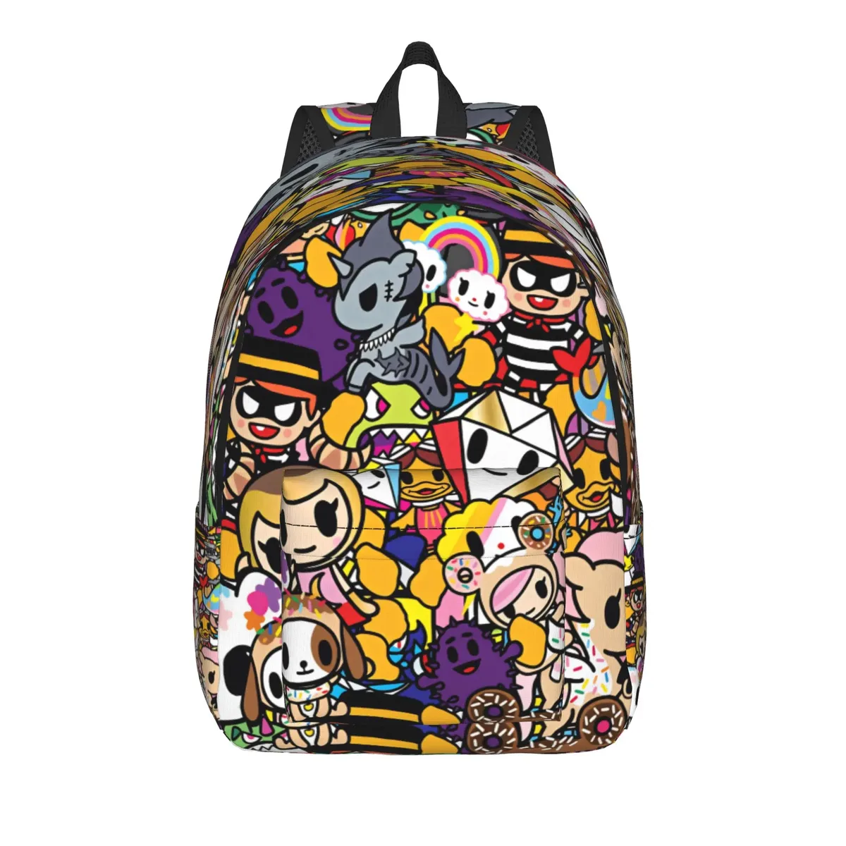 sac à dos tokidokii pour fille, sacs à dos de sport en polyester, sacs à dos souples et amusants pour le lycée