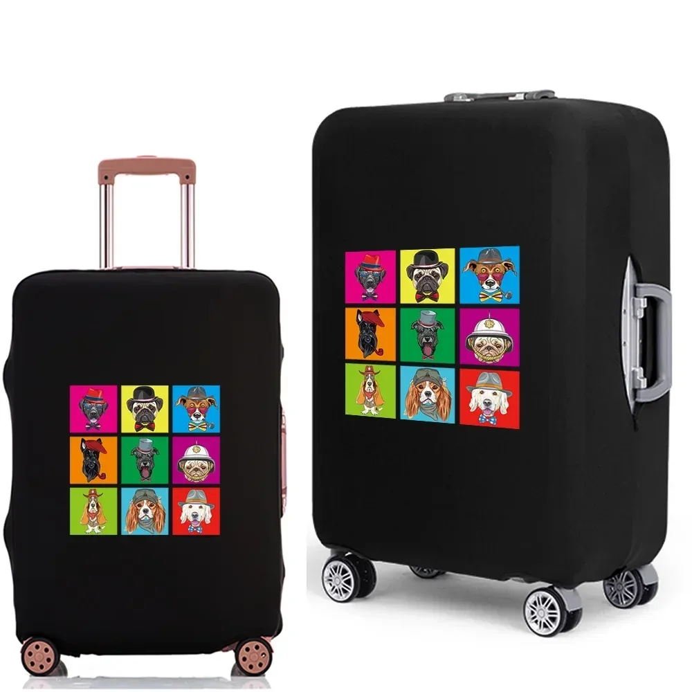 juste de protection élastique pour bagages de voyage, étui épais, housse anti-poussière, nouveau motif de chien, appliquer 18-28, 2022