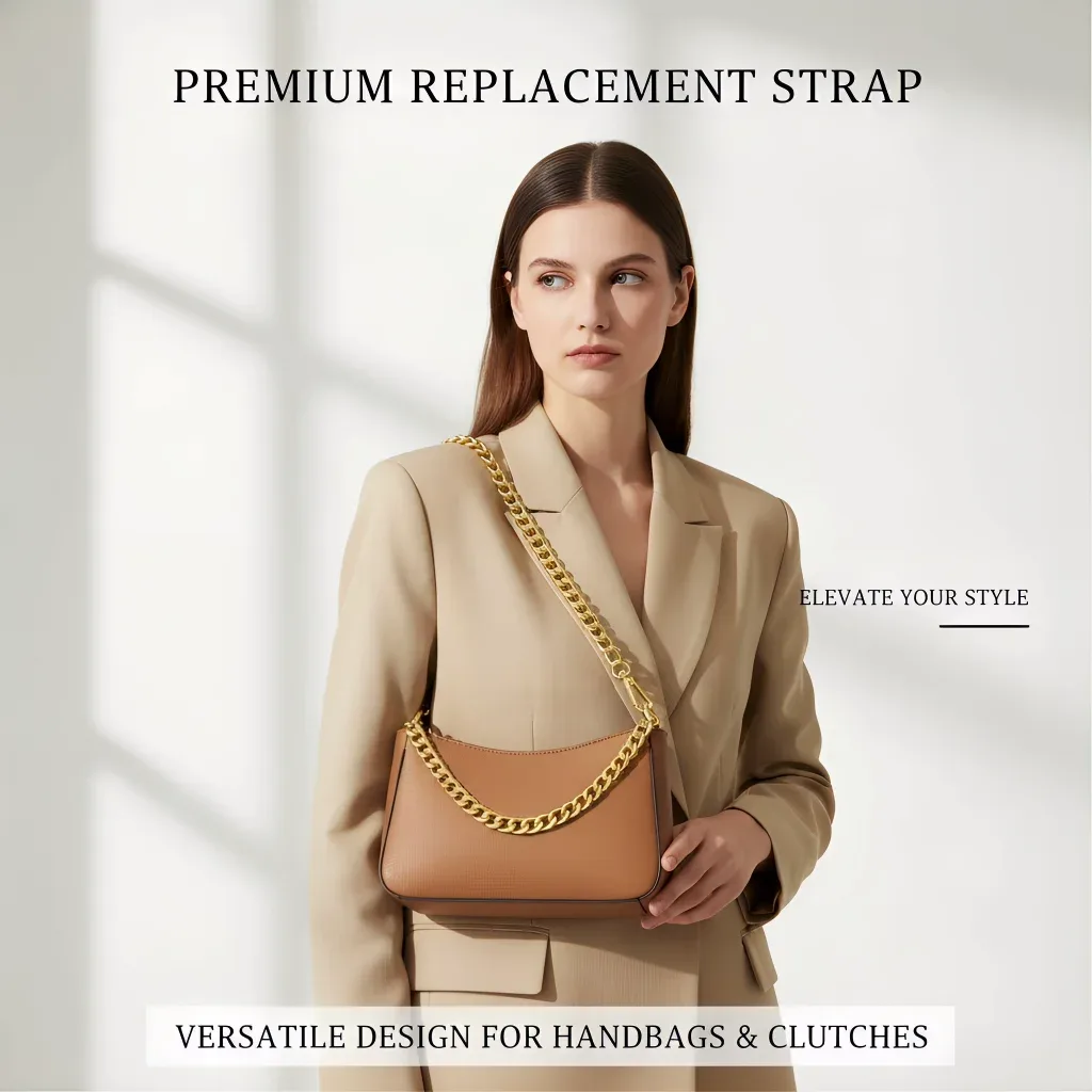 chaîne en métal polyvalente pour sac à bandoulière, sac de poignet portable, sangle de remplacement, accessoires de bagage, décoration